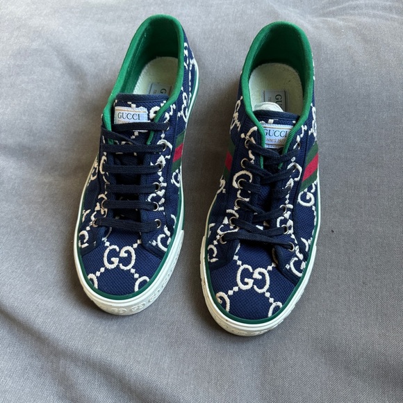 SOLD - GUCCI Tennis 1977 Tweed Trainers 43 - Picture 6 of 6